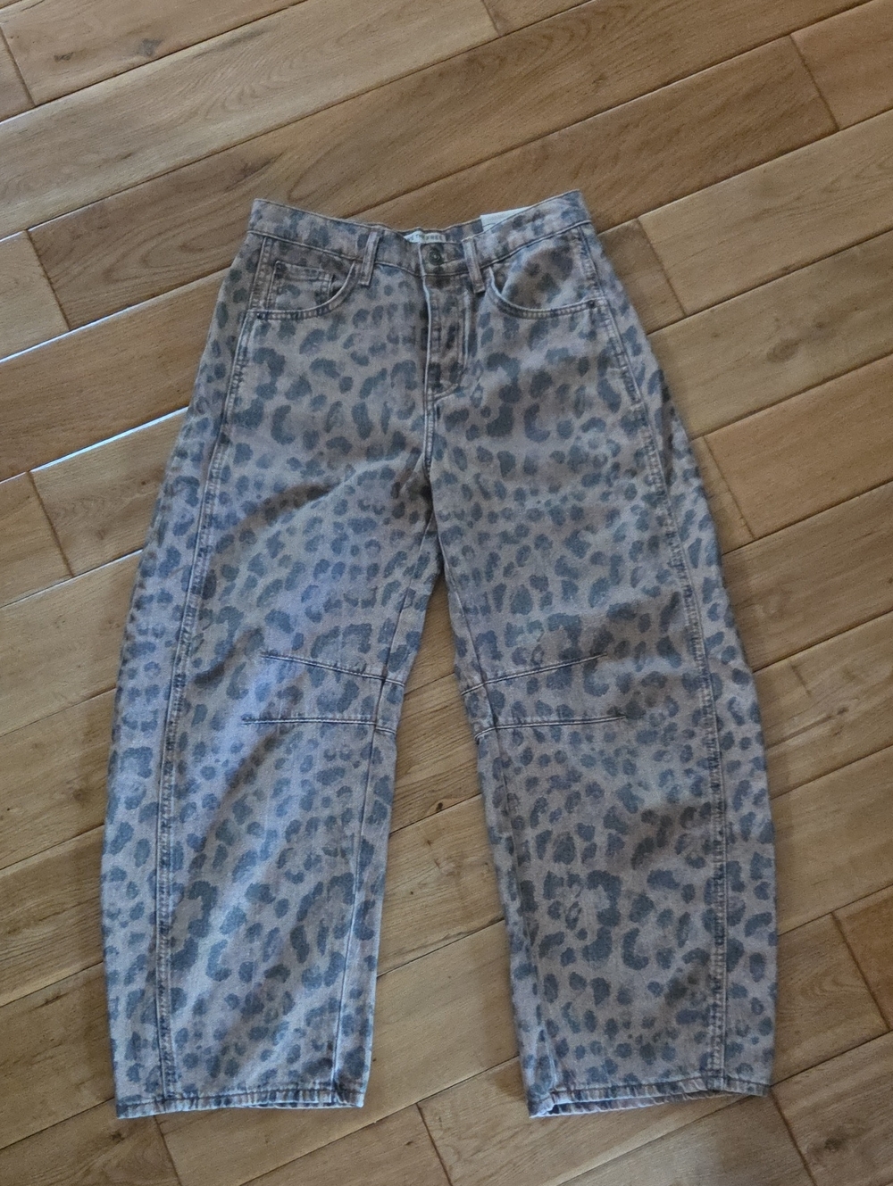 We The Free Neutral Leopard-Print Jeans ...New With Tag. Hard To Find